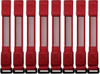 M.best 8pcs LED Light Up Bracelets Glow Flashing Wristbands Glow - 8pcs Red - image 4