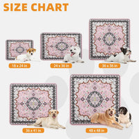 Washable Pee Pads for Dogs, Nonslip and Leak-Proof Dog Pee Pads - Retro Pink / 36" x 41" (2 Pack) - image 4