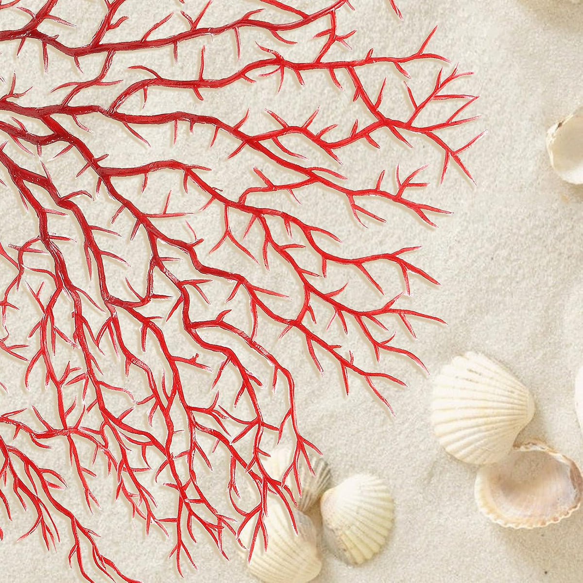 Piutouyar 2 Pcs Sea Fan Coral Decorations - Red - image 4