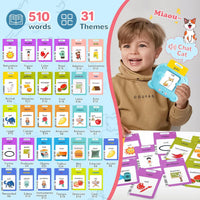 Spanish & English Talking Flash Cards for Toddler - Blue / 510 Words Spanish & English (ABC+123+3 Songs) - image 2