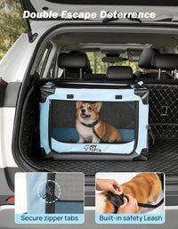 JOYTUTUS Collapsible Dog Crate - 26"L x 18"W x 18"H - image 3