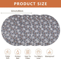 4 Pack Washable Whelping Pad Whelping Supplies Absorbent Reusable - Gray / 32 Inch - image 2