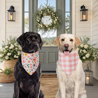 Spring Summer Dog Bandanas Large 3PCS, 6 Pattern Floral Scarf – Essentials for Dogs - Sping-26-GYP / Small - image 3
