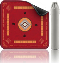 2F22E Mahjong Mat for Table 32.4" x 32.4" - Red