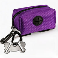 Dog Poop Bag Dispenser Holder Soft Waste Bags Roll Holders Leash Clip - 1 Count (Pack of 1) / 1PC Purple