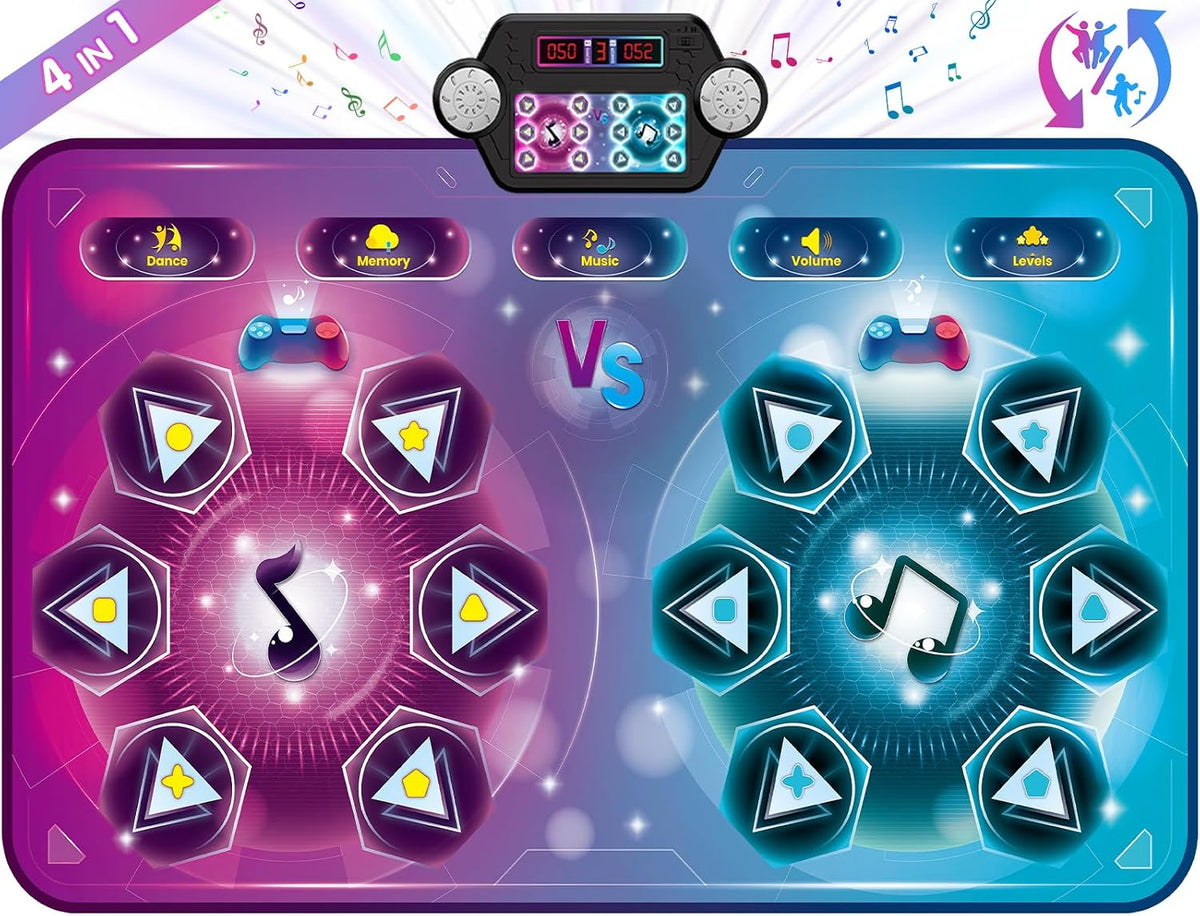 maysida Dance Mat Toy Gift for Kids ages 3-12 - Purple