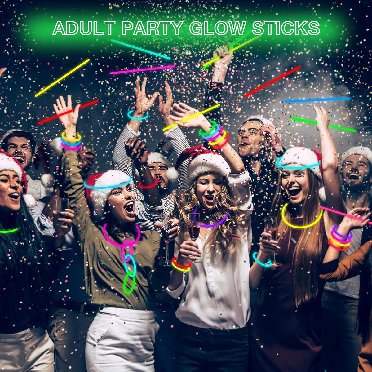 JICUICUI Glow Sticks Bulk Party Pack - 500pro glow sticks - image 3