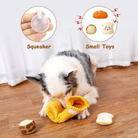 Hollypet Squeaky Hide and Seek Dog Toys for Small and Medium Dogs - Bread - image 4