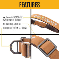 Carhartt Field Nylon Dog Collar Industry Red Medium – Essentials for Dogs - Industry Red / Large - image 2