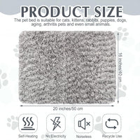 Drydiet 4 Pack Self Warming Cat Mat for Pets - 16 x 20 Inch / Gray / Solid - image 2