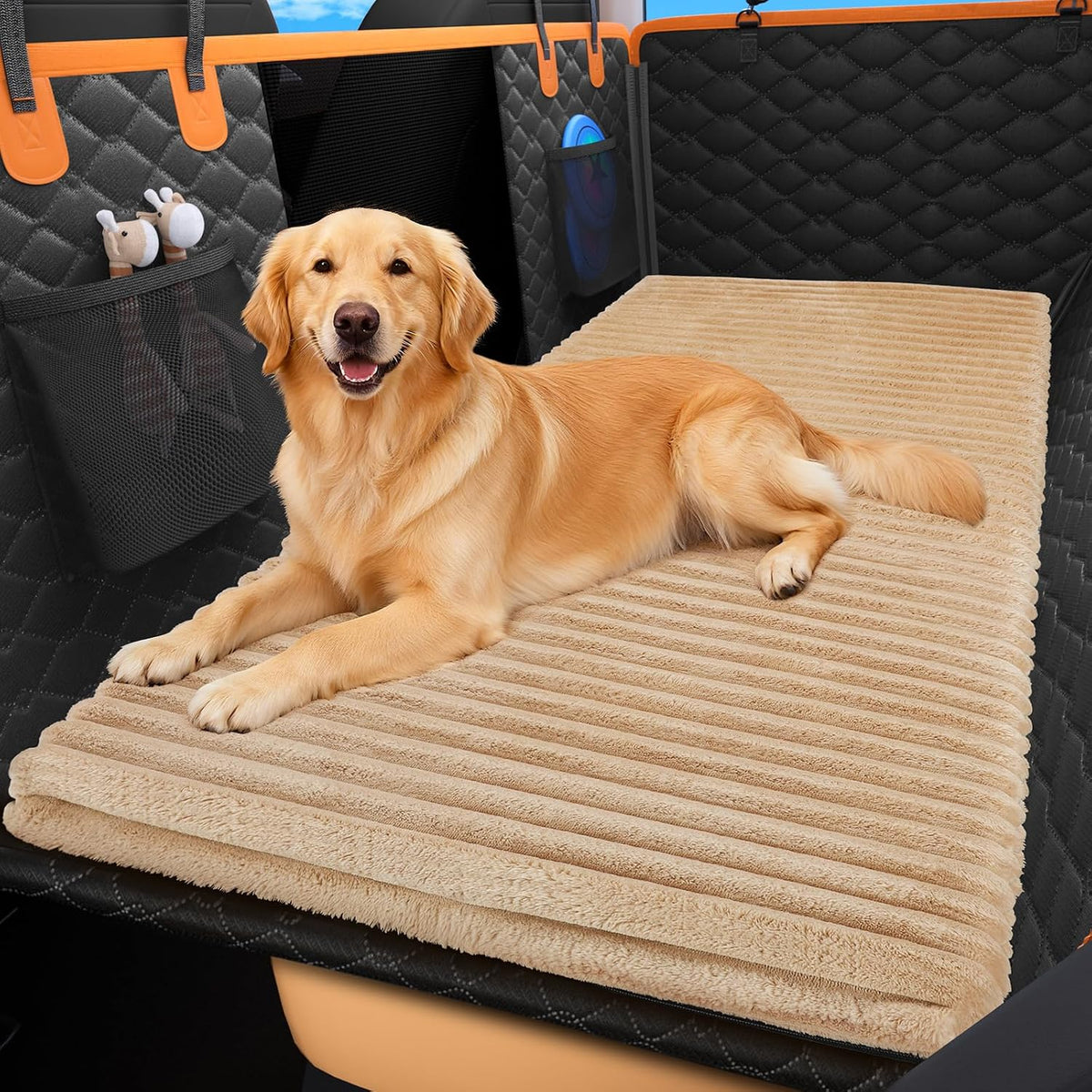 FURTIME Backseat Pet Bed Mat - Brown