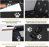 Portable Pet Dog Booster Seat for Small and Medium Pets – Essentials for Dogs - Black and White - image 3