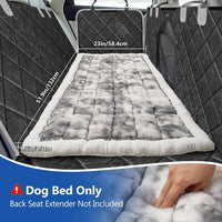 Thickened Dog Bed for Car Back Seat, Upgraded Bottom Non-Slip - Grey-white - image 3