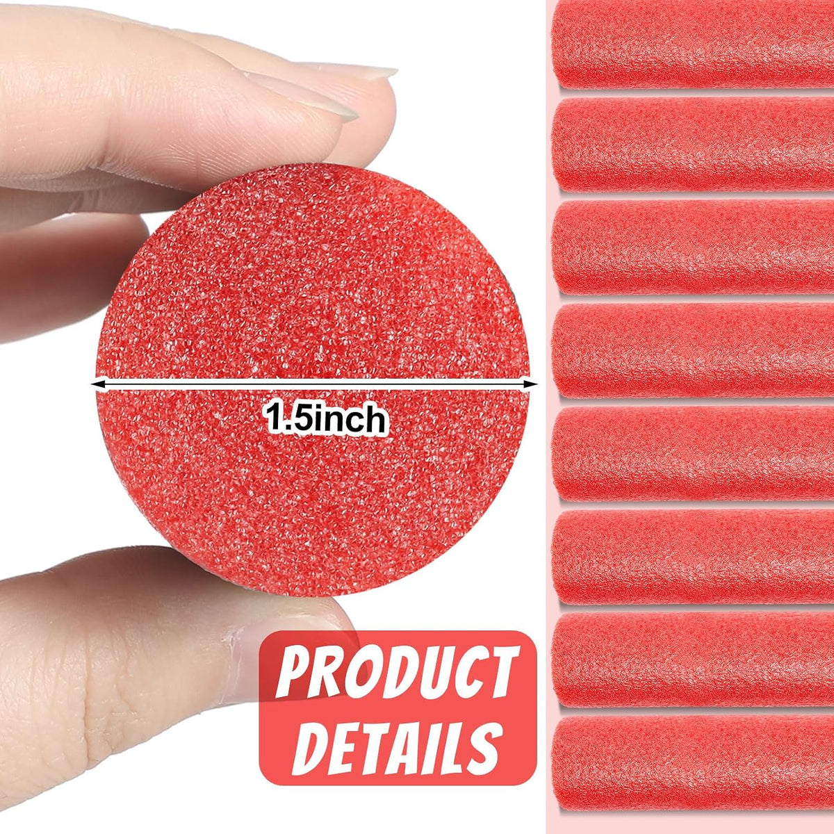 Kathfly 12 pack solid foam pool noodles, 1.5 x 35 inch, white - view 7