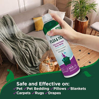 Vet's Best Natural Flea & Tick Easy Spray for Cats – Natural Flea & Tick Prevention with Cotton Spice Scent – Plant-Based Cat Spray with Essential Oils – Gentle Pest Control Formula – 14 oz Bottle