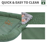KHONSU PET Durable Dog Bed Tough and Tear Proof Dog Crate Bed, 800lbs Tear Strength PVC-Backed Waterproof Ped Bed Mat Indoor & Outdoor Use for Dogs up to 90 lbs