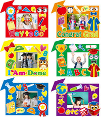 30 Packs Halloween Arts and Crafts for Kids Picture Frame Craft Kits - Congrats