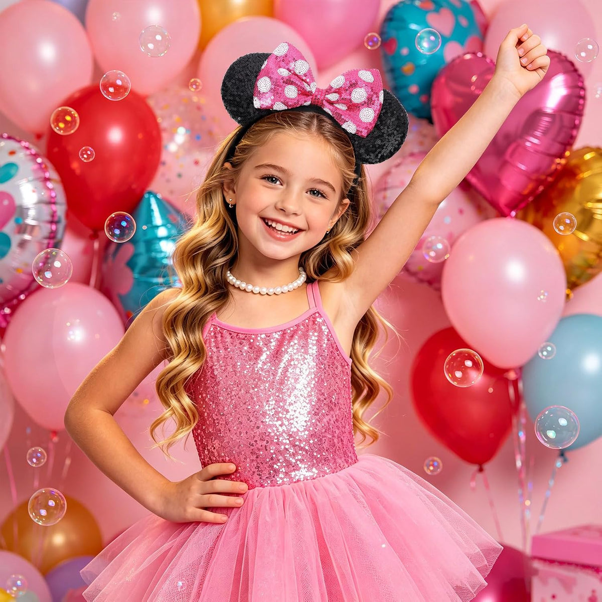 ETLUK Mouse Ears Headband - Pink - image 3