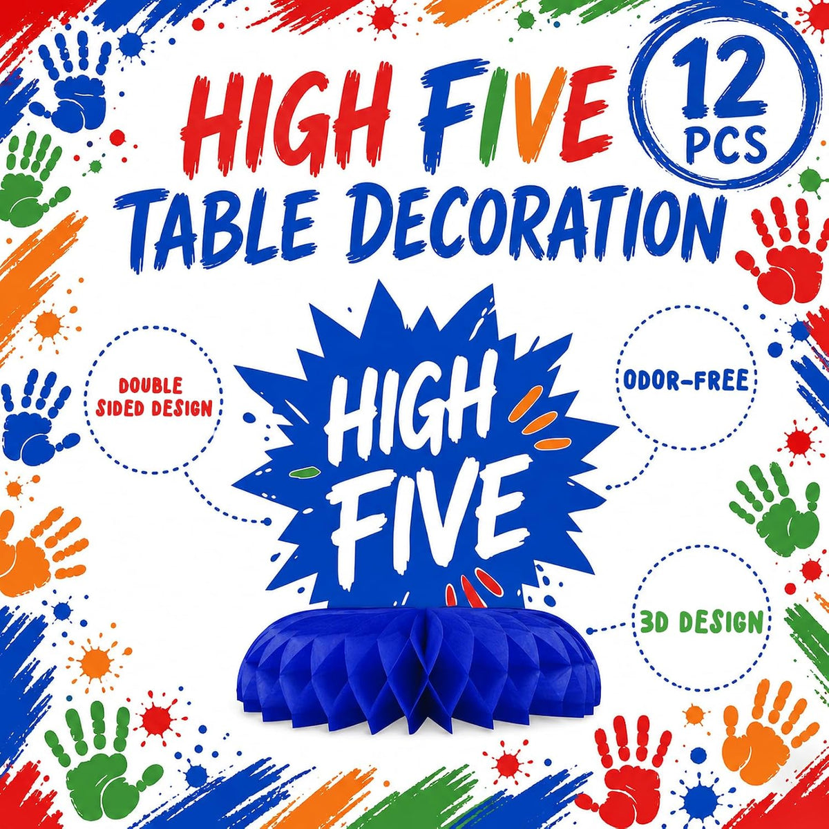 HaPiBiDesign transportation party decorations, 10 honeycomb table centerpieces - view 35