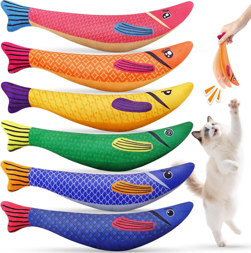 Cat Toys for Indoor Cats, 6 Pack Interactive Catnip Toys for Bored – Essentials for Cats