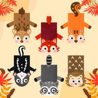 WATINC Hand Puppet Making Kit, Felt Sock Puppet Toys for Kids – Fun for Kids & Family - Woodland Animals A - image 4