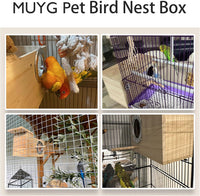 Transparent Parakeet Nesting Box - M: 9.84"x5.1"x5.1": - image 2