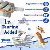 Cod Skin Dog Treats - Natural Fish Roll Snacks w/Taurine, Single Ingredient Chews, Rich in Omega 3, 16.2 oz