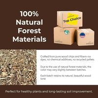 Premium Organic Wood Mulch for Gardens, Landscaping, Potted Plants, and Vegetable Gardens (0.7 CF - 20 L - 21 QTS)
