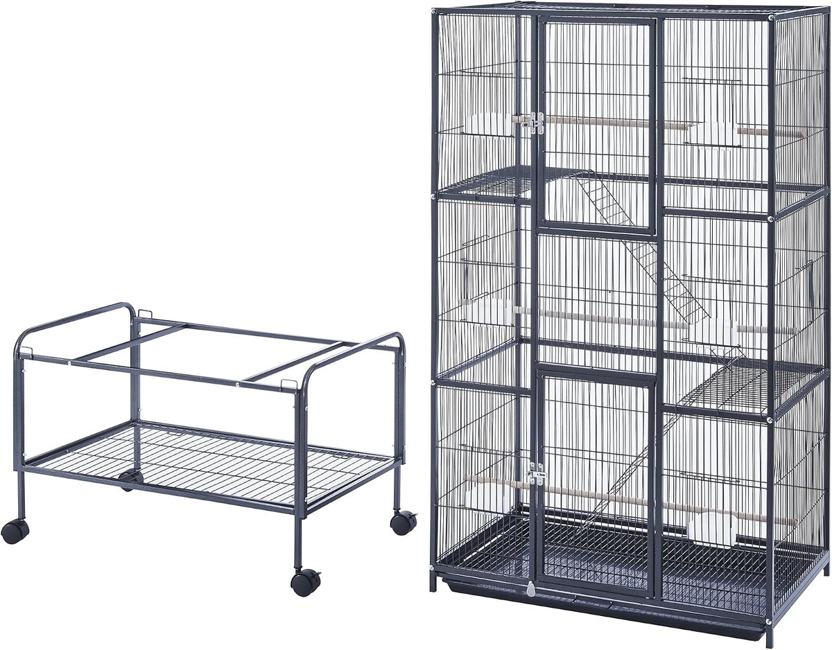 Panana 69inch Height Large Bird Cages Parrot Cage Wide Flight Metal - image 2