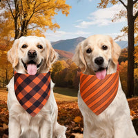 Spring Summer Dog Bandanas Large 3PCS, 6 Pattern Floral Scarf – Essentials for Dogs - plaid-fall / X-Large - image 4