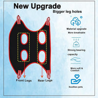Dog Grooming Hammock Harness,Breathable Pet Cat Hammock Restraint Bag,Dog Grooming Sling Helper for Trimming Nail and Ear/Eye Care(S Size,8.5")