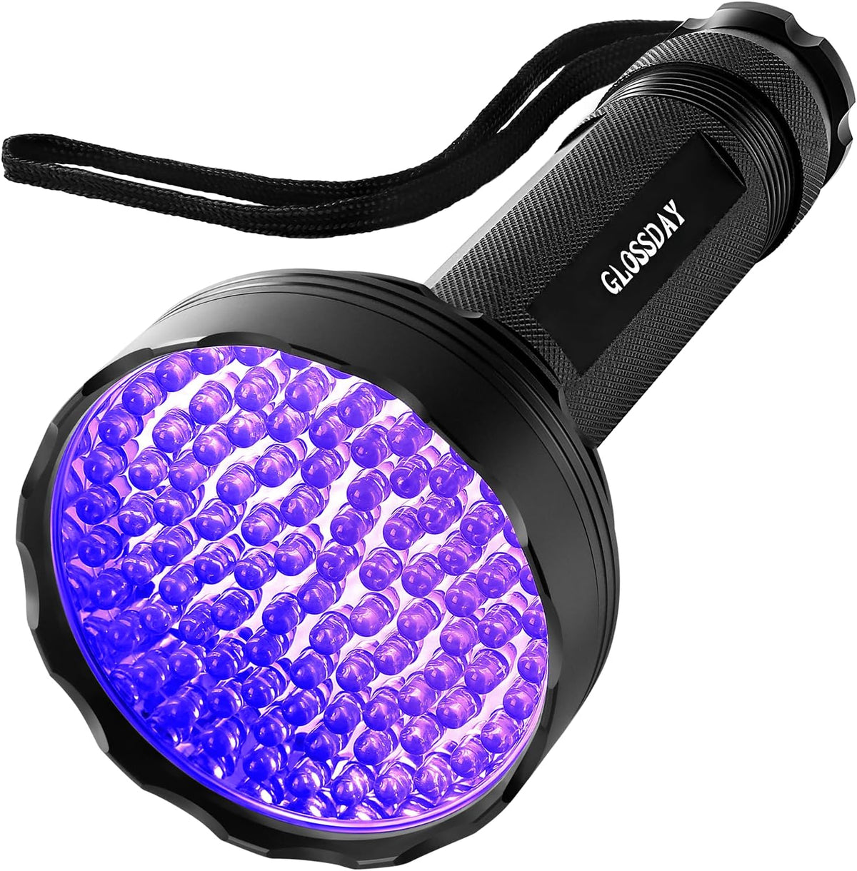 GLOSSDAY UV Flashlight Black Light - 100LED