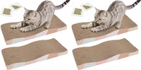 SIDAZON Cat Scratching Board cat Scratcher Cat Scratch Pad Cardboard - 4-Pack