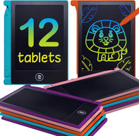Playtapus Party Favor Mini LCD Writing Tablet for Kids - 12 Pack