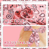PAWCHIE Dog Bandanas Small Reversible Styles Pet Triangle Scarf Bibs - Vintage Style / Small - image 4