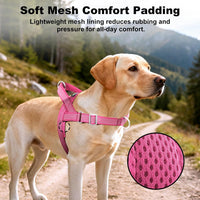 No Pull Dog Harness with Handle - Pink / M - image 4