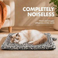Self Warming Cat Pad for Cats and Dogs - 22 x 18 inch / Black/White - image 2