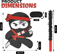 Mushroom Pinatas Bundle with a Blindfold and a Bat - Ninja - image 2