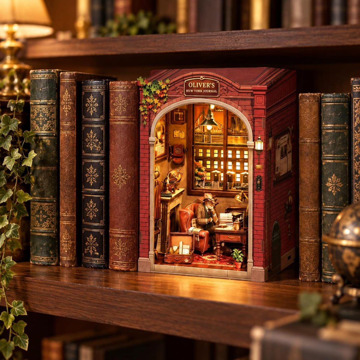 Fsolis Book Nook Kit Booknook Bookshop - Cat Oliver’s Study - image 3