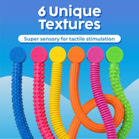 BUNMO Stretchy Strings, Stimulating & Fun Fidget Toys for Kids - Textured - 6 Pack - image 2