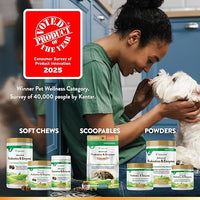 NaturVet Advanced Probiotics & Enzymes, PB6 Dog Soft Chews to Help Sensitive Stomachs and Digestive Issues, Hickory Smoked Bacon Flavored Pet Supplement for Dogs Over 6 Weeks, 70 Count Jar