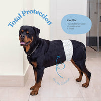 Comfortable Male Dog Diapers, FlashDry Gel Technology - 30 Pack / X-Large - image 2
