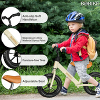Bobike Toddler Balance Bike Toys for 2 to 5 Year Old Girls Boys - White / Classic - image 3