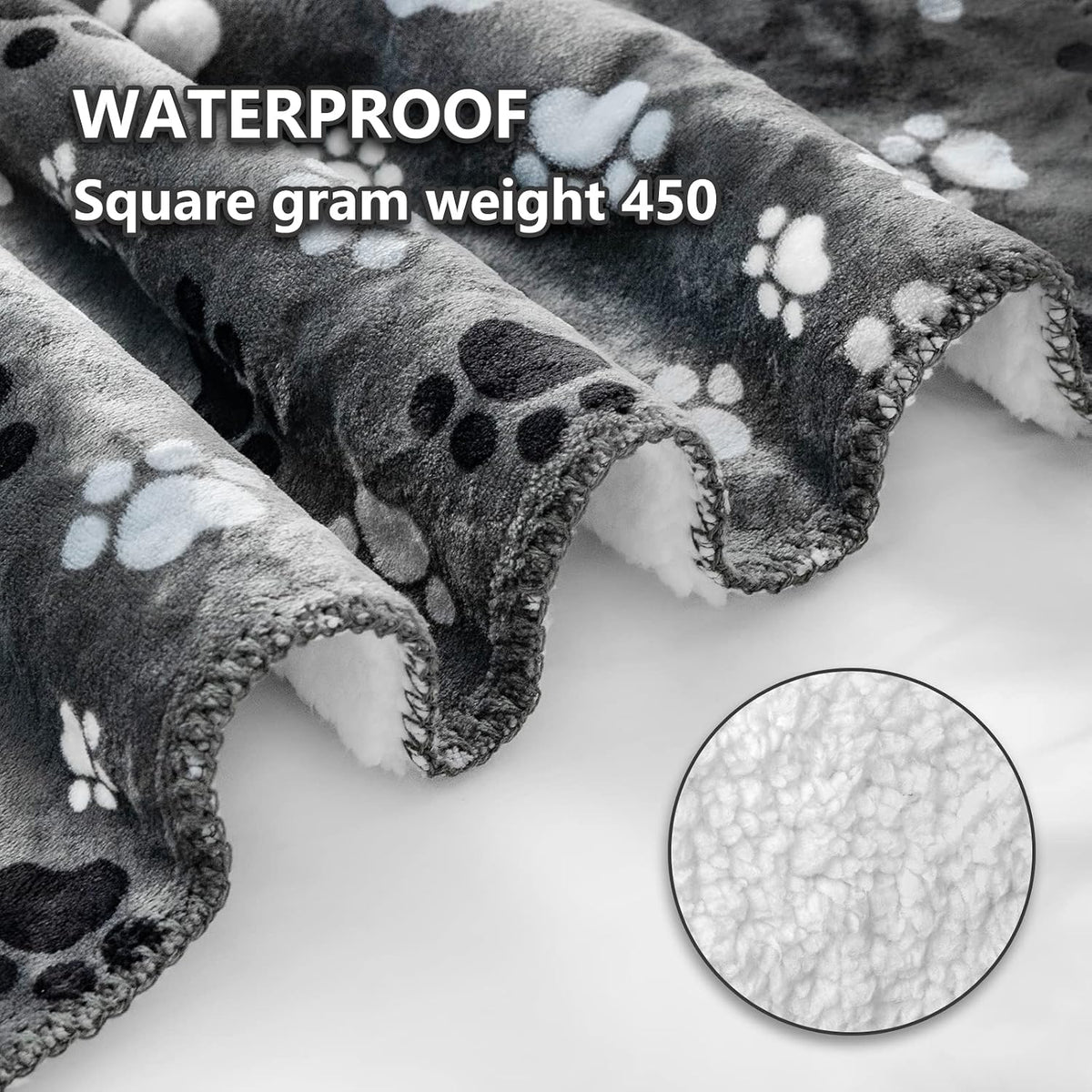 Waterproof Dog Blanket 60x50 Inches - Grey | Bone / Large (60x50) - image 2