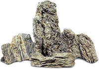 PINVNBY Natural Seiryu Stones, Aquariums Slate Stone Decorative Rocks for Fish Tank, Terrariums, Paludarium, Vivariums, Reptile and Amphibian Enclosures, Aquascaping (4.5lb)