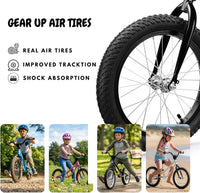 bicystar 16-inch balance bike for kids with BMX-style frame and air tires - view 7