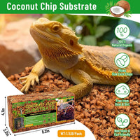10LB Coconut Husk Chip for Reptiles - 4 pack - image 2