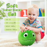 VangeBow Silent Indoor Soccer Ball for Toddlers - Dinosaur - image 2