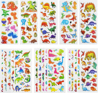24 Sheets 3D Puffy Stickers for Toddlers Kids Boys Girls – Fun for Kids & Family - Cartoon Dinosaur