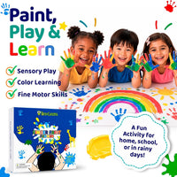 TinyGeeks finger paint for kids, 12 washable colors in squeeze tubes - view 3